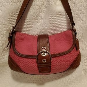 🦒Coach Pink Soho Logo Handbag